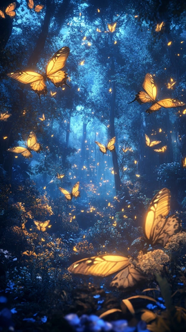 魔法森林发光蝴蝶王国