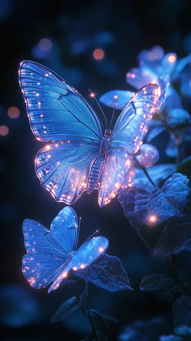 夜光蝴蝶海岸线