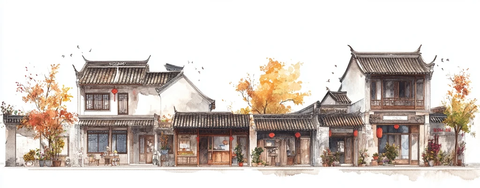 古色古香的中式传统建筑风貌