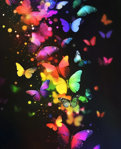 蝴蝶图案布料设计