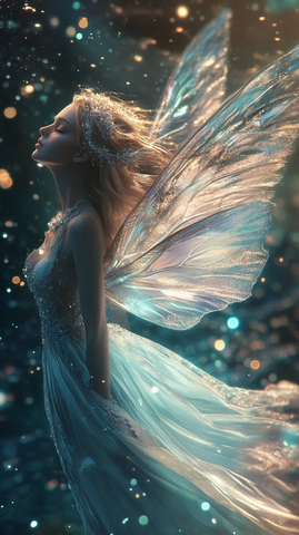 海洋女神与发光海洋生物