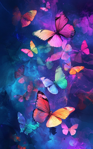 蝴蝶数字绘画动态壁纸