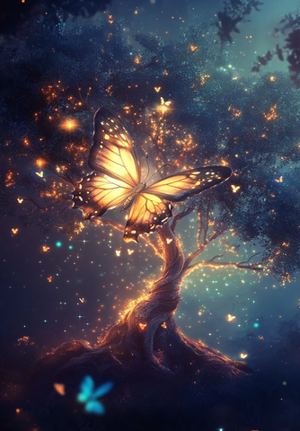 生命树蝴蝶星光