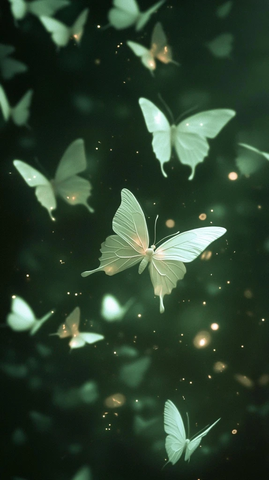 蝴蝶光影舞动瞬间