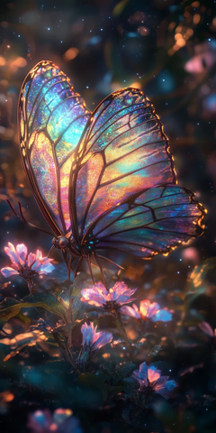 魔法蝴蝶展翅花间
