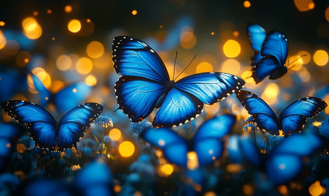 蓝蝴蝶群超详细摄影