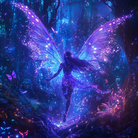 荧光精灵飞翔森林