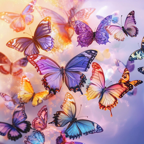 蝴蝶飞舞财富降临