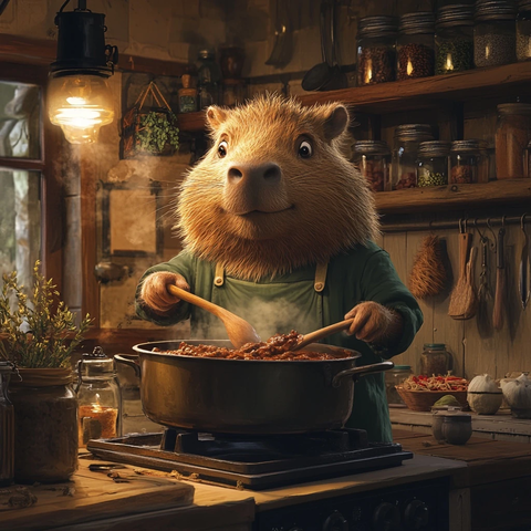 宽厚水豚煮牛肉炖菜