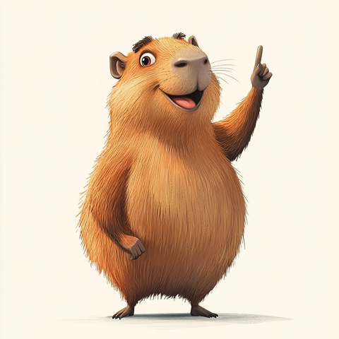 微笑手指天水鼠