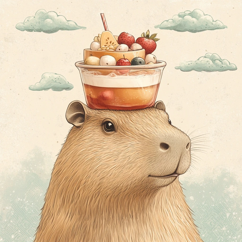 平衡茶饮的友好水豚