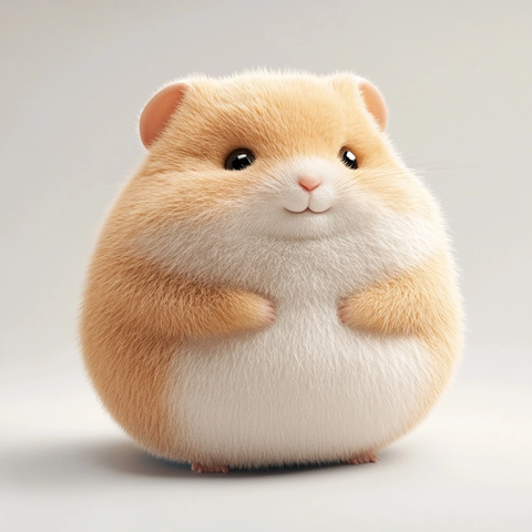 毛绒仓鼠玩具全身展示