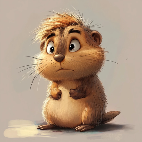 悲伤海狸与短发