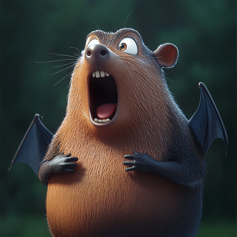 水豚蝙蝠无身尖叫