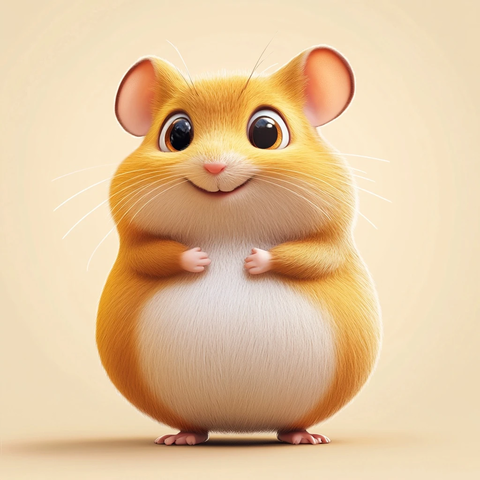 小仓鼠卡通角色设计