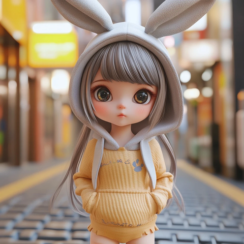 兔子耳朵帽子女孩盲盒