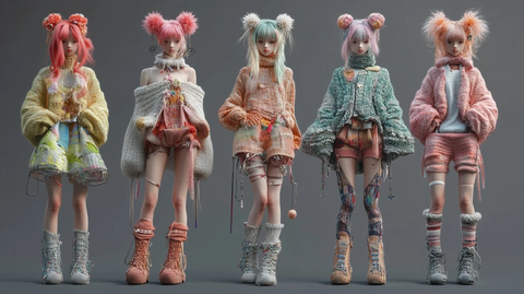 针织绒花东方服饰系列