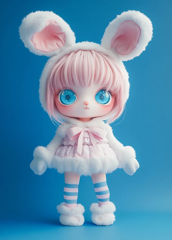 桃子童话仙境插画