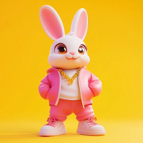 青春活力兔子角色