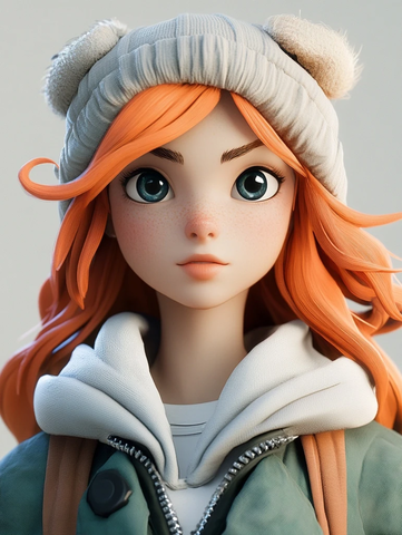 动漫形象渲染末世背景