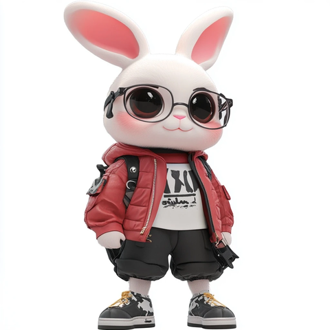 兔子街头服饰角色设计