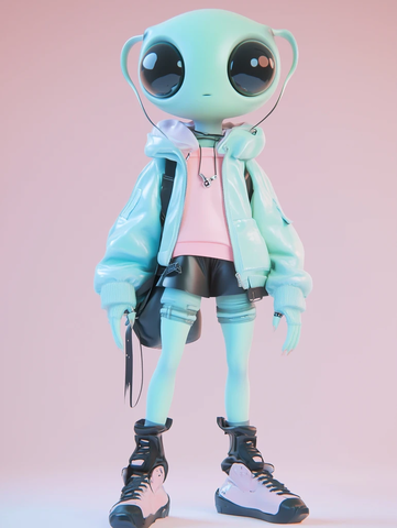 外星女孩时尚服装