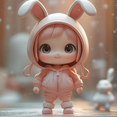 可爱女孩盲盒玩具模型