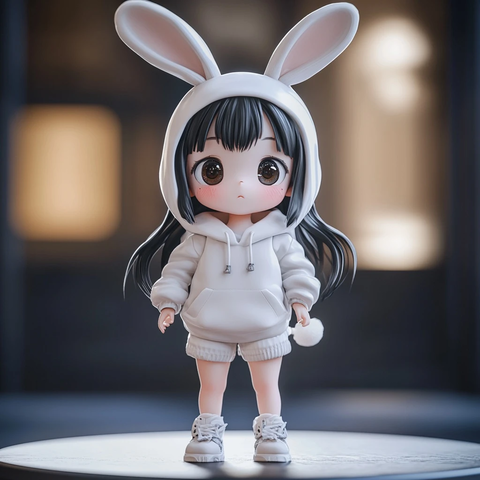兔耳女孩盲盒全身照
