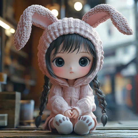 兔子耳朵女孩盲盒