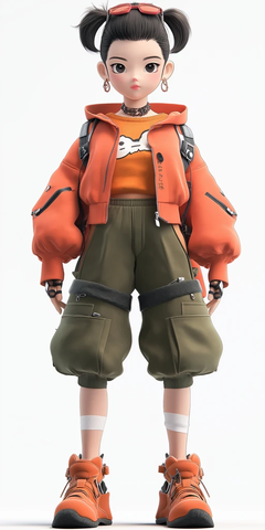 岁少女街拍短发时尚装扮