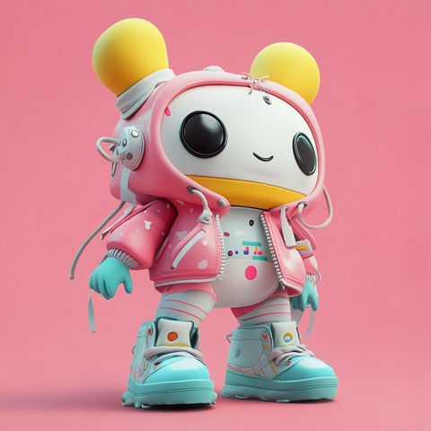 可爱鞋履角色细节丰富