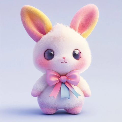 兔子蝴蝶结色彩设计