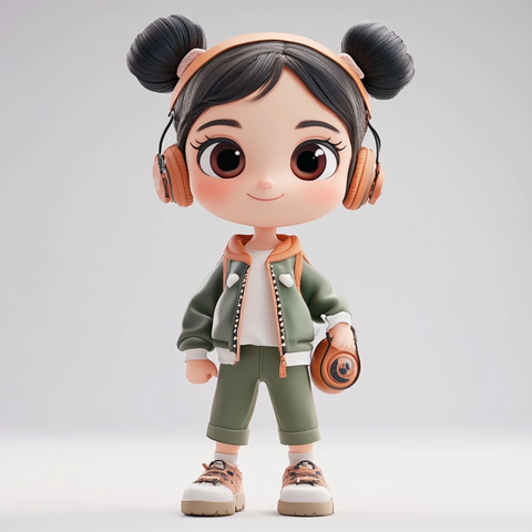 少女角色可爱服饰配件