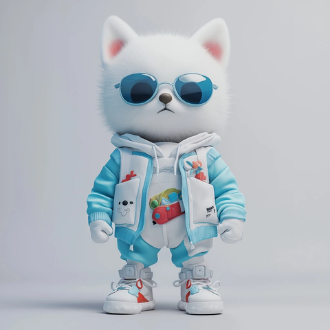 波美拉尼亚犬盲盒角色设计