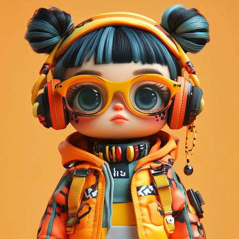 卡通眼镜设计师玩具