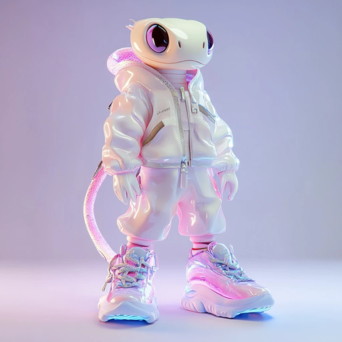 未来科技风蛇形角色设计