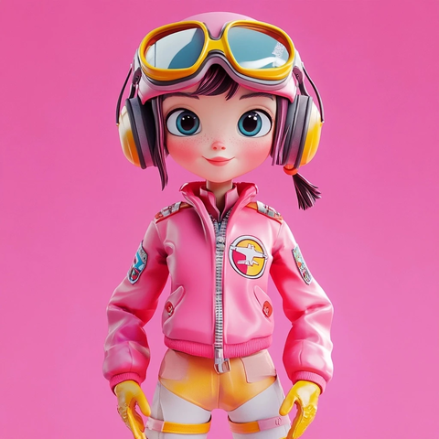 飞行员玩偶盲盒玩具