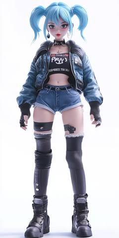 卡通风格全身体型角色