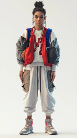 球衣休闲装扮女性