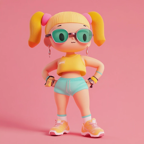 健身女孩动感塑形