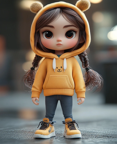 小女孩玩偶收藏家