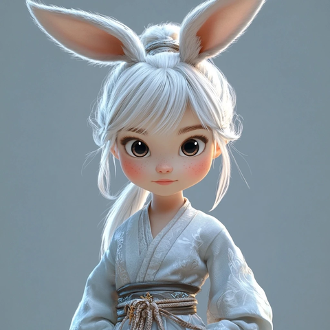 兔子女孩神话时代功夫装