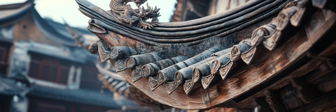 古建筑飞檐翘角特写展示