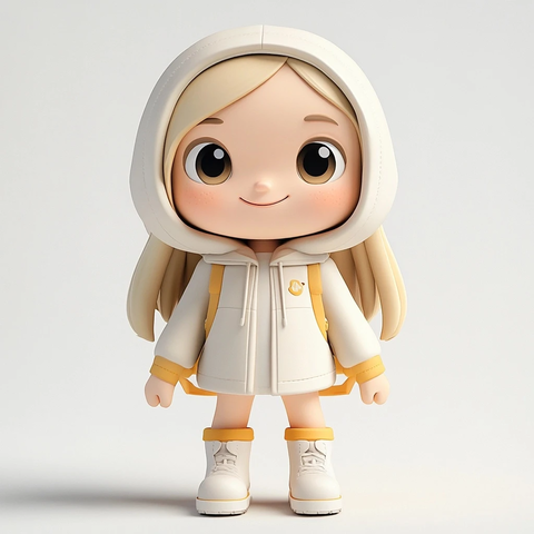 女孩雨衣雨靴盲盒