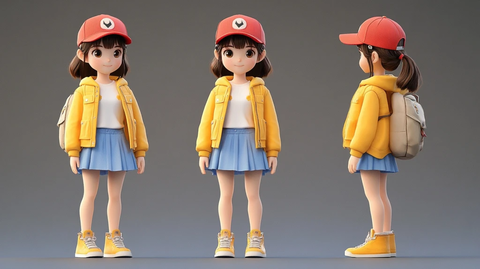 黄色夹克女孩盲盒