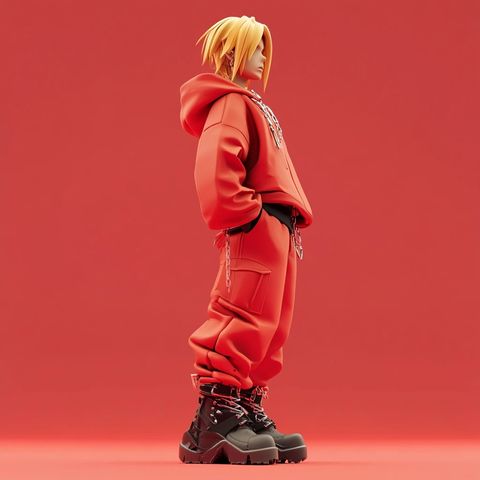 艾德金属手臂涂鸦服装