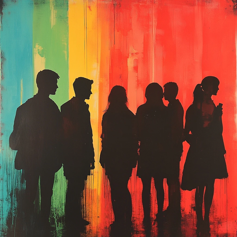 大学俱乐部剪影海报