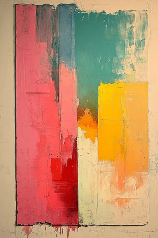 抽象彩绘大地色系