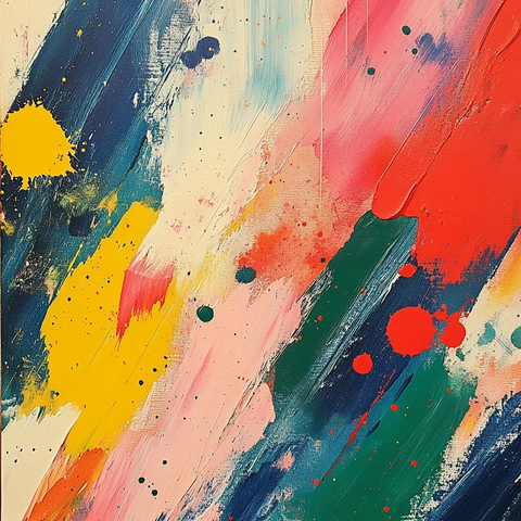 几何图案彩铅柔和涂鸦