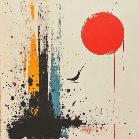 抽象与写意融合画